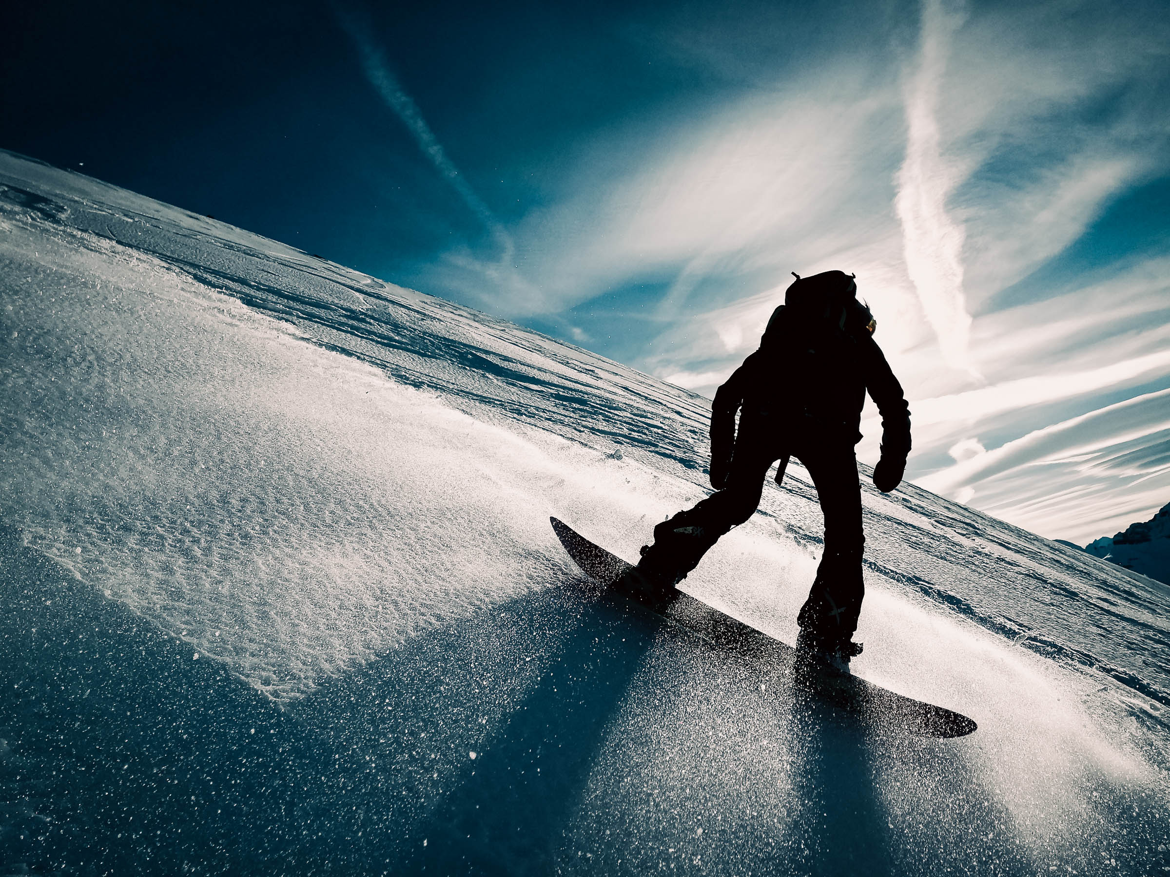 This is a photo of Nature, Outdoors, Sea, Ocean, Water, Person, Human, Adventure, Leisure Activities, Silhouette, Sea Waves, Sport, Sports, Snow