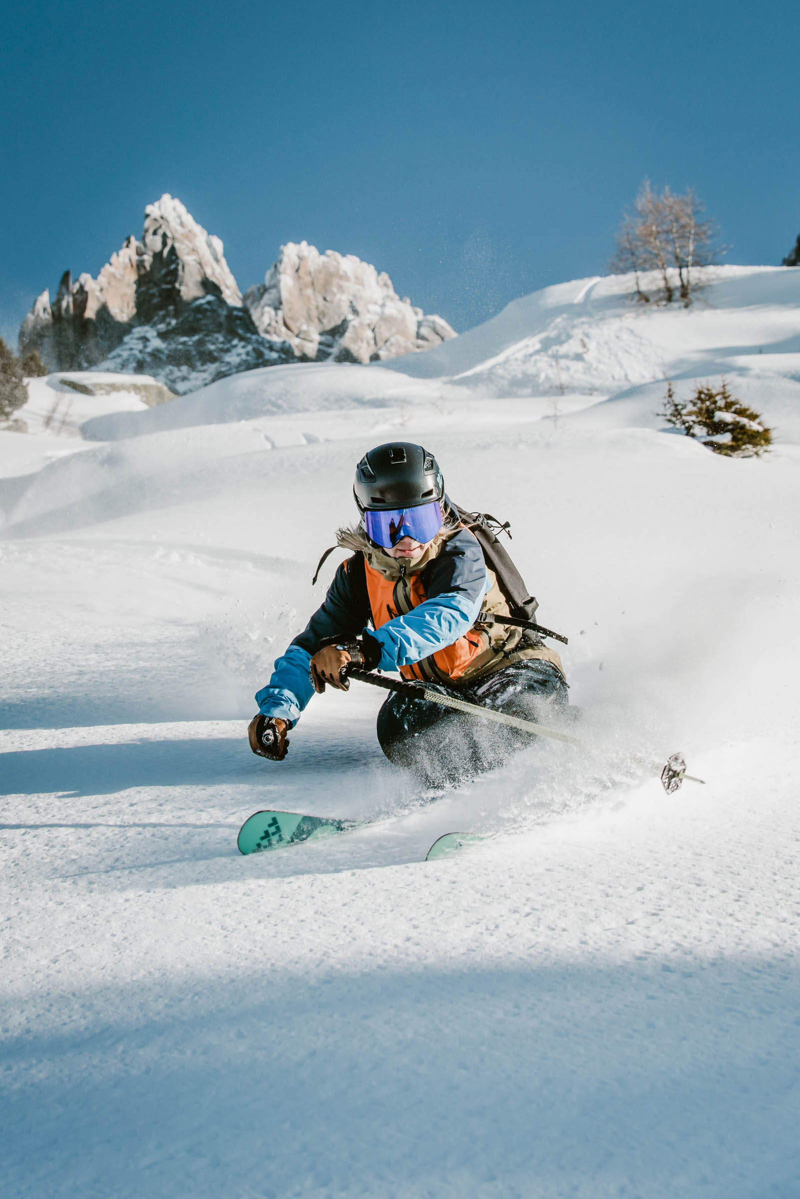 This is a photo of Nature, Outdoors, Person, Human, Helmet, Clothing, Apparel, Piste, Snow, Sport, Sports, Ice, Mountain, Plant