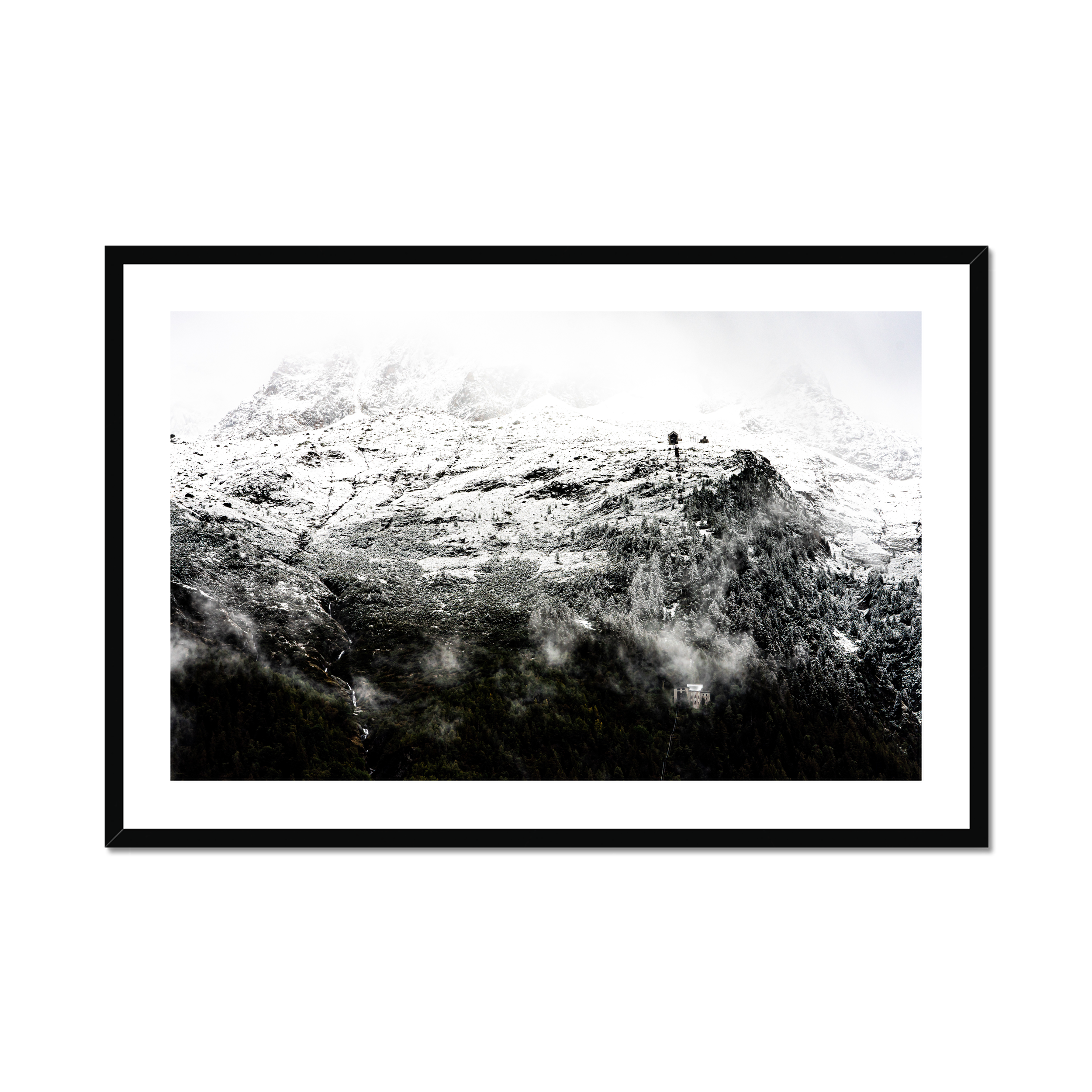 This is a photo of Nature, Outdoors, Weather, Art, Collage, Sea, Water, Sea Waves, Ice, Mountain